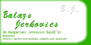 balazs jerkovics business card